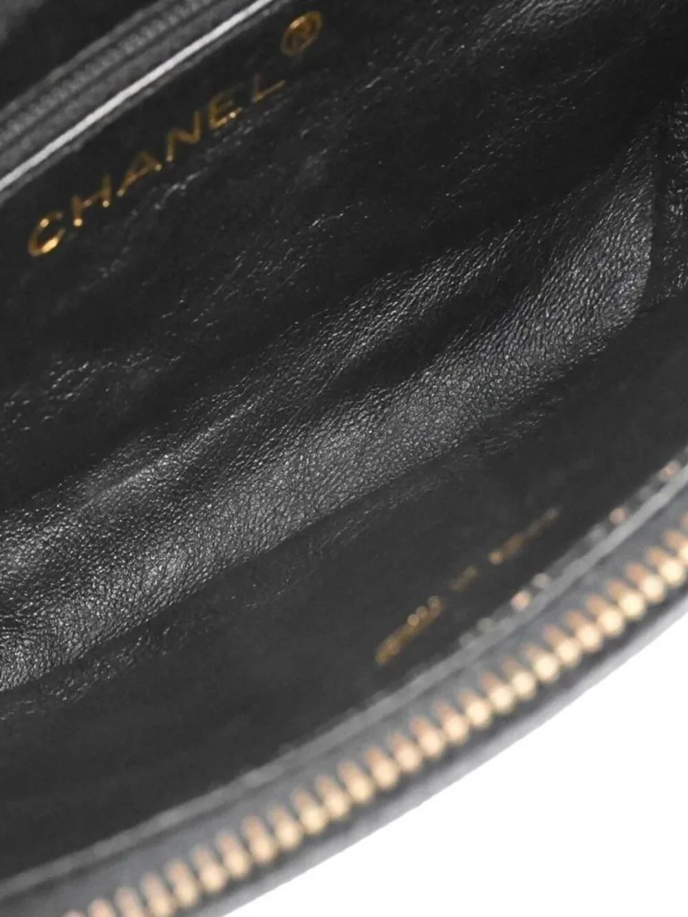 Chanel Black Calfskin Waist Bum Bag #80/32 168605